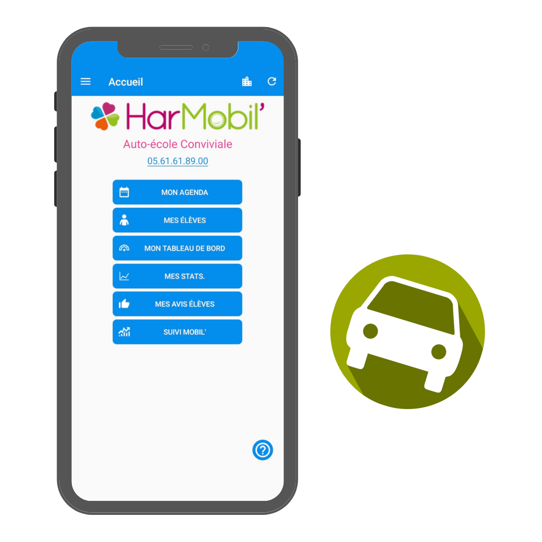 Application HarMobil pour les moniteurs