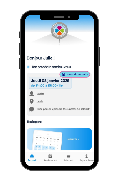 Aperçu de l'application Sarool sur smartphone